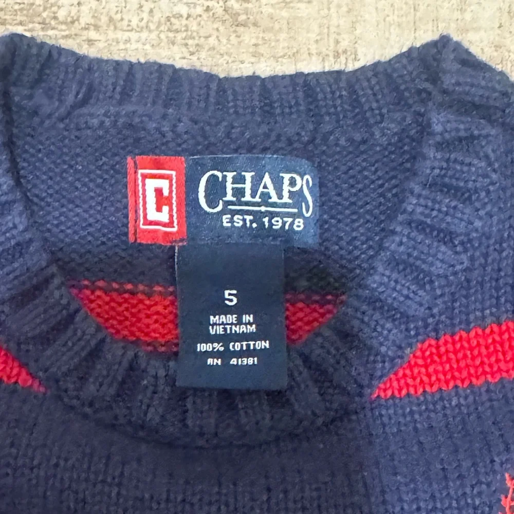 Like New Chaps Boys Sweater Size 5